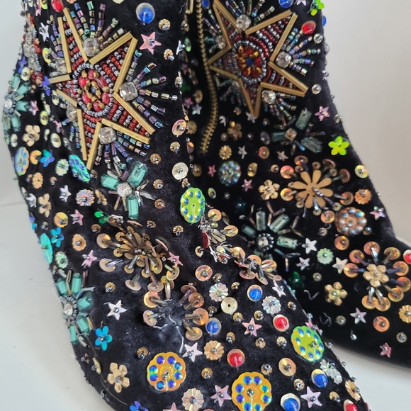 - Free People Night Out Sparkly Sequin Festival Boot - Picture 5 of 9